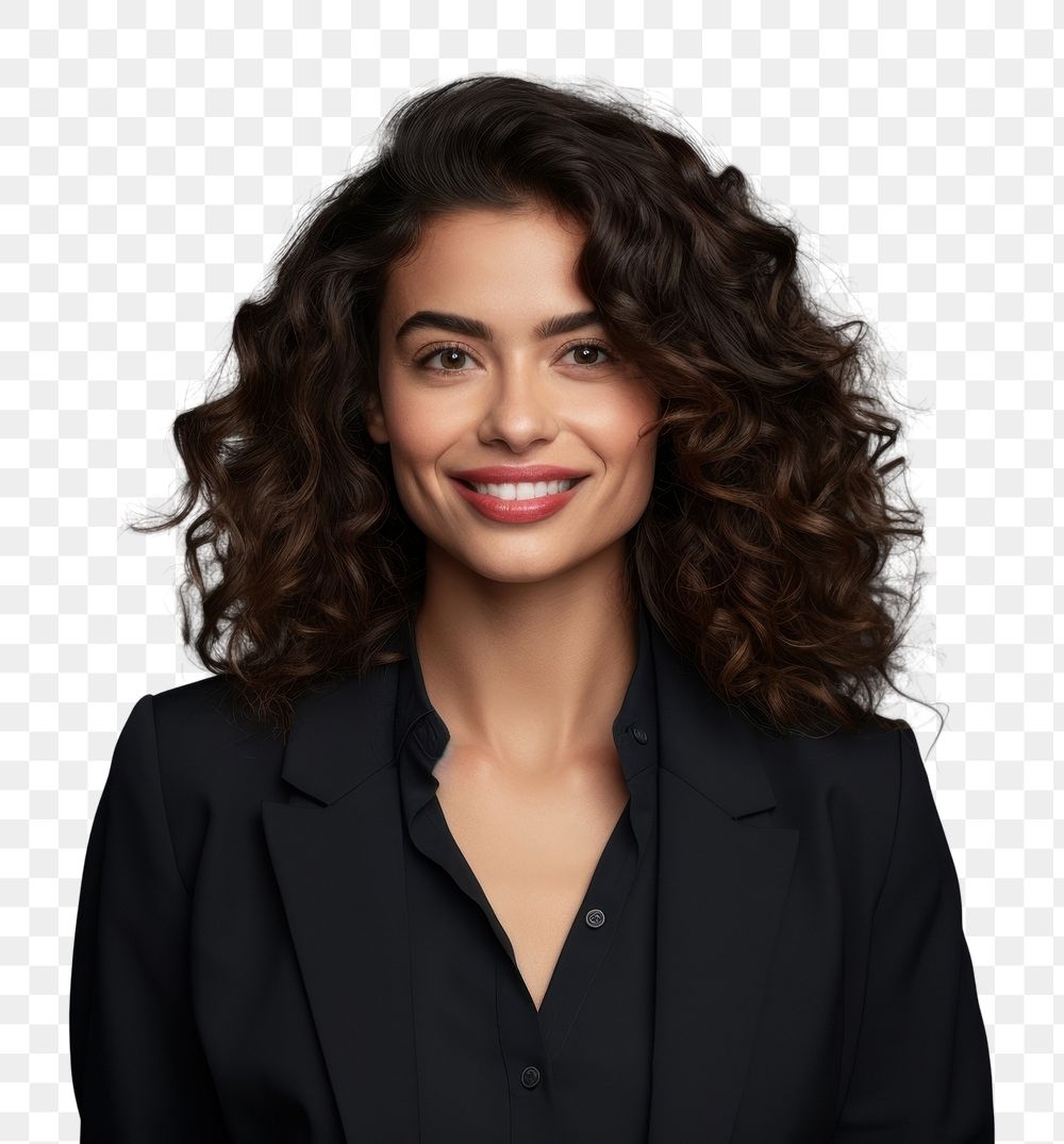 PNG  Business portrait adult smile. AI generated Image by rawpixel.