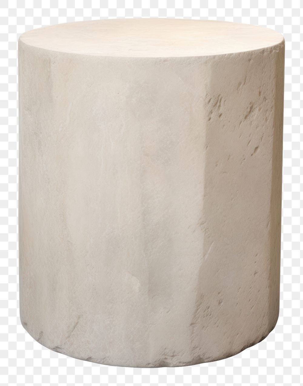 PNG Stone furniture cylinder white background. AI generated Image by rawpixel.