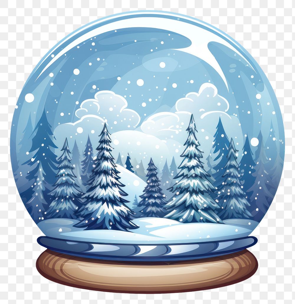 PNG Snow globe sphere plant tree. AI generated Image by rawpixel.