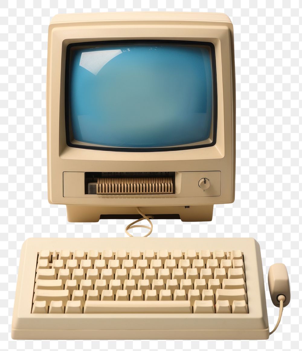 Png vintage computer keyboard display premium png rawpixel