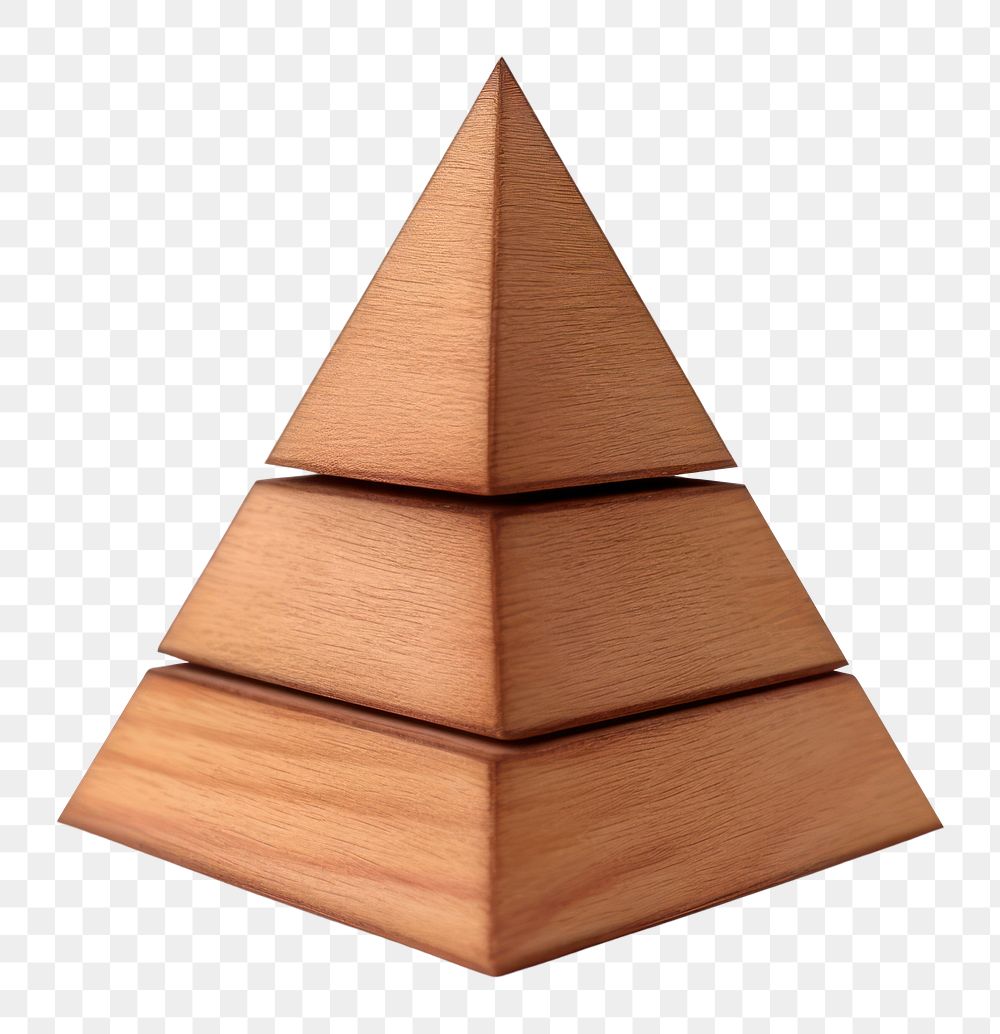 PNG Simple pyramid wood shape white background. AI generated Image by rawpixel.