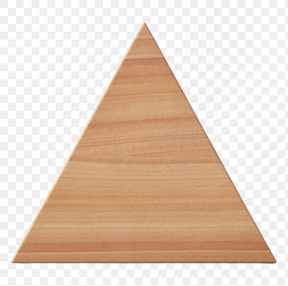 PNG Simple pyramid wood plywood shape. AI generated Image by rawpixel.