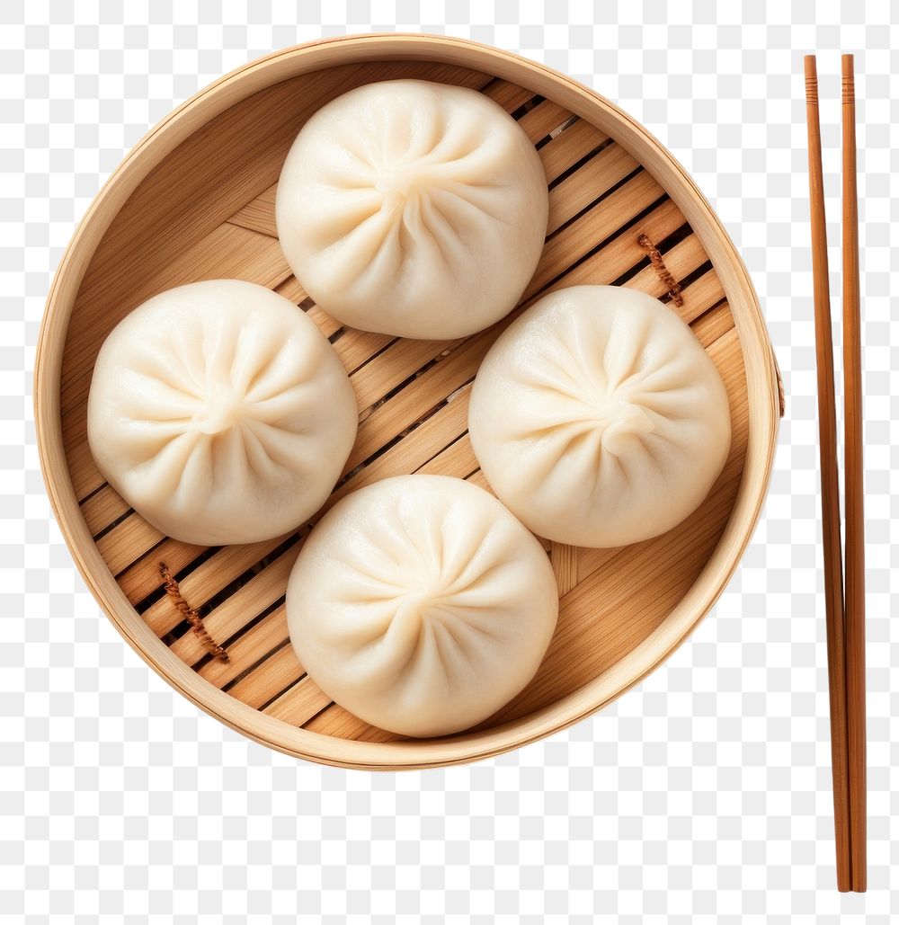 PNG  Chopsticks dumpling steamed food. AI generated Image by rawpixel.