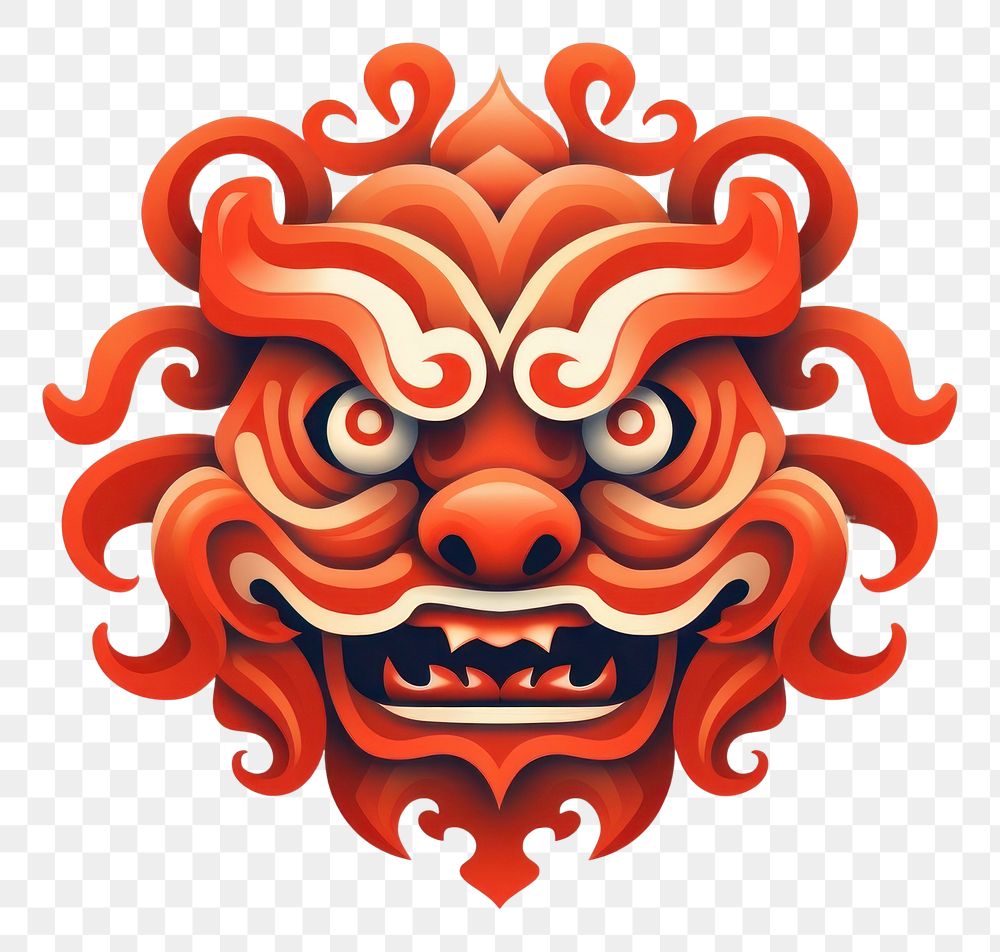 PNG Chinese New Year icon art chinese new year representation. AI generated Image by rawpixel.