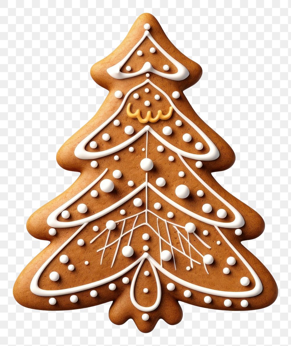PNG Gingerbread christmas cookie shape. AI generated Image by rawpixel.