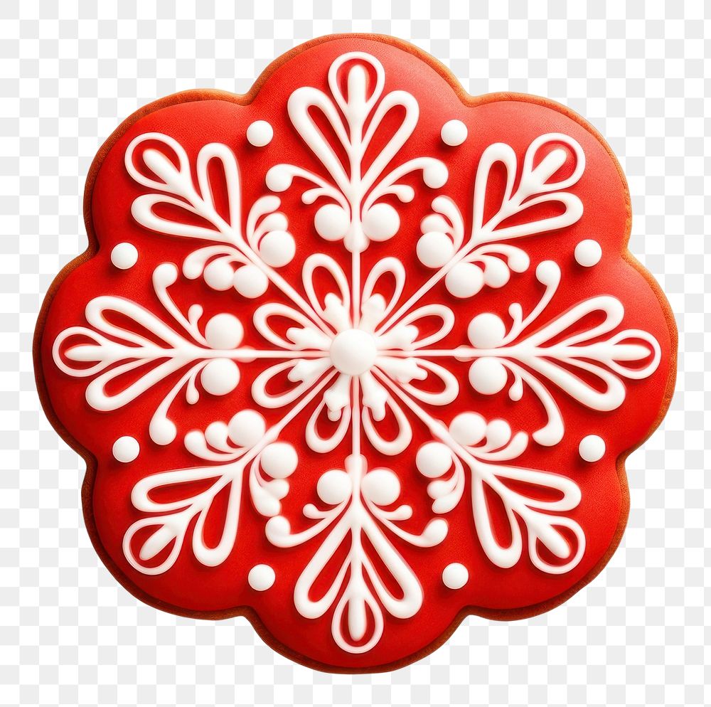 PNG Cutout fancy circle christmas cookie food white background confectionery. AI generated Image by rawpixel.