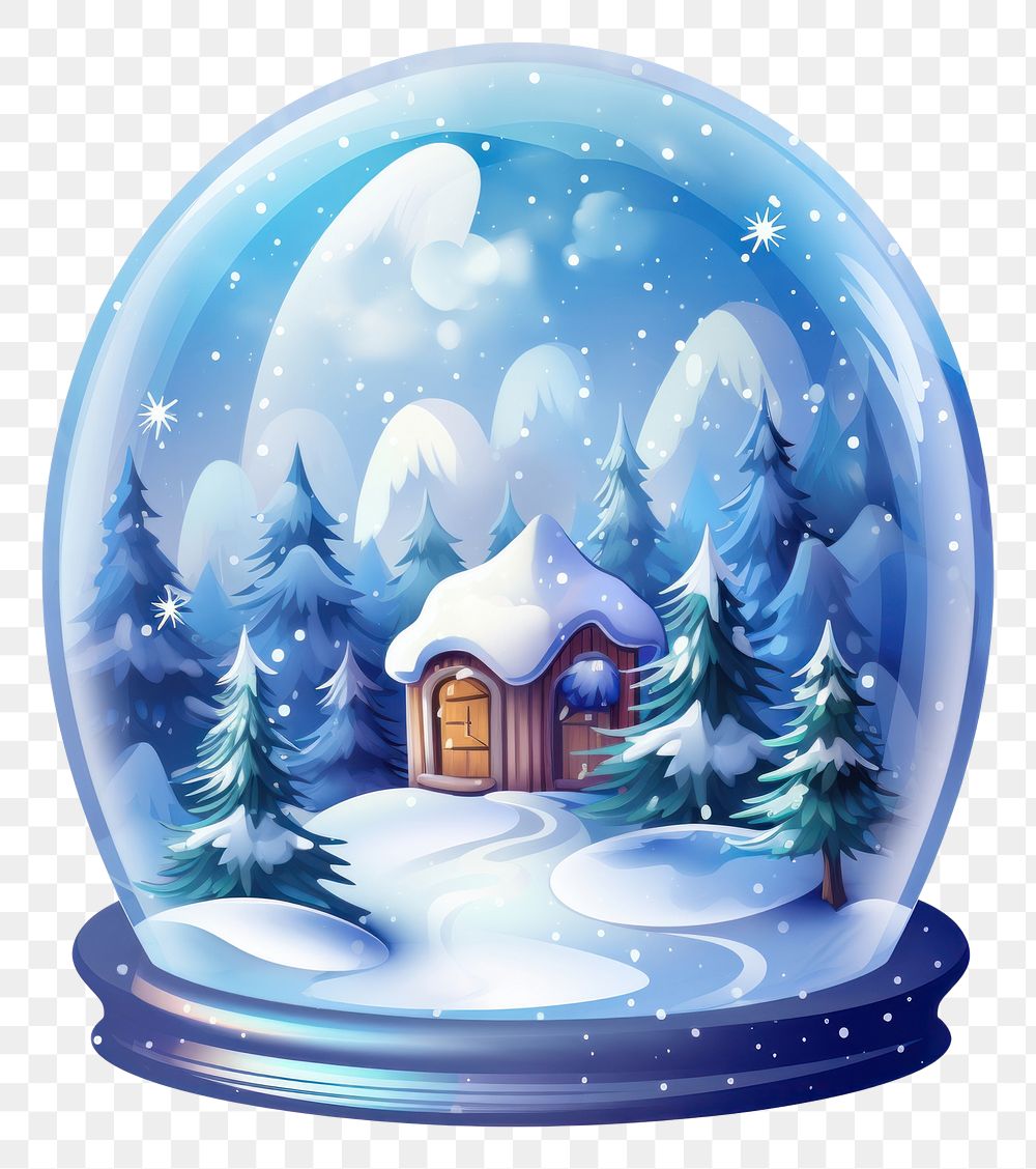 PNG Snow globe transparent christmas illuminated. AI generated Image by rawpixel.