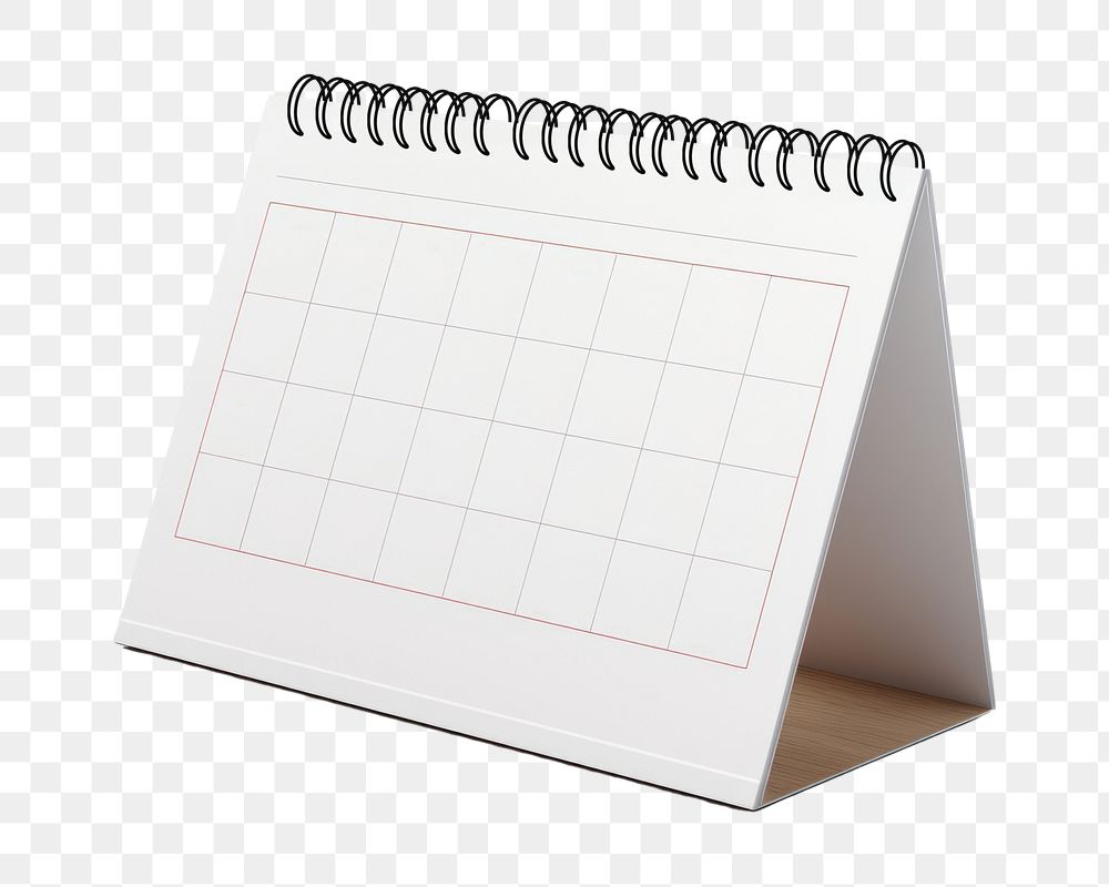 PNG  White desk calendar white background electronics document