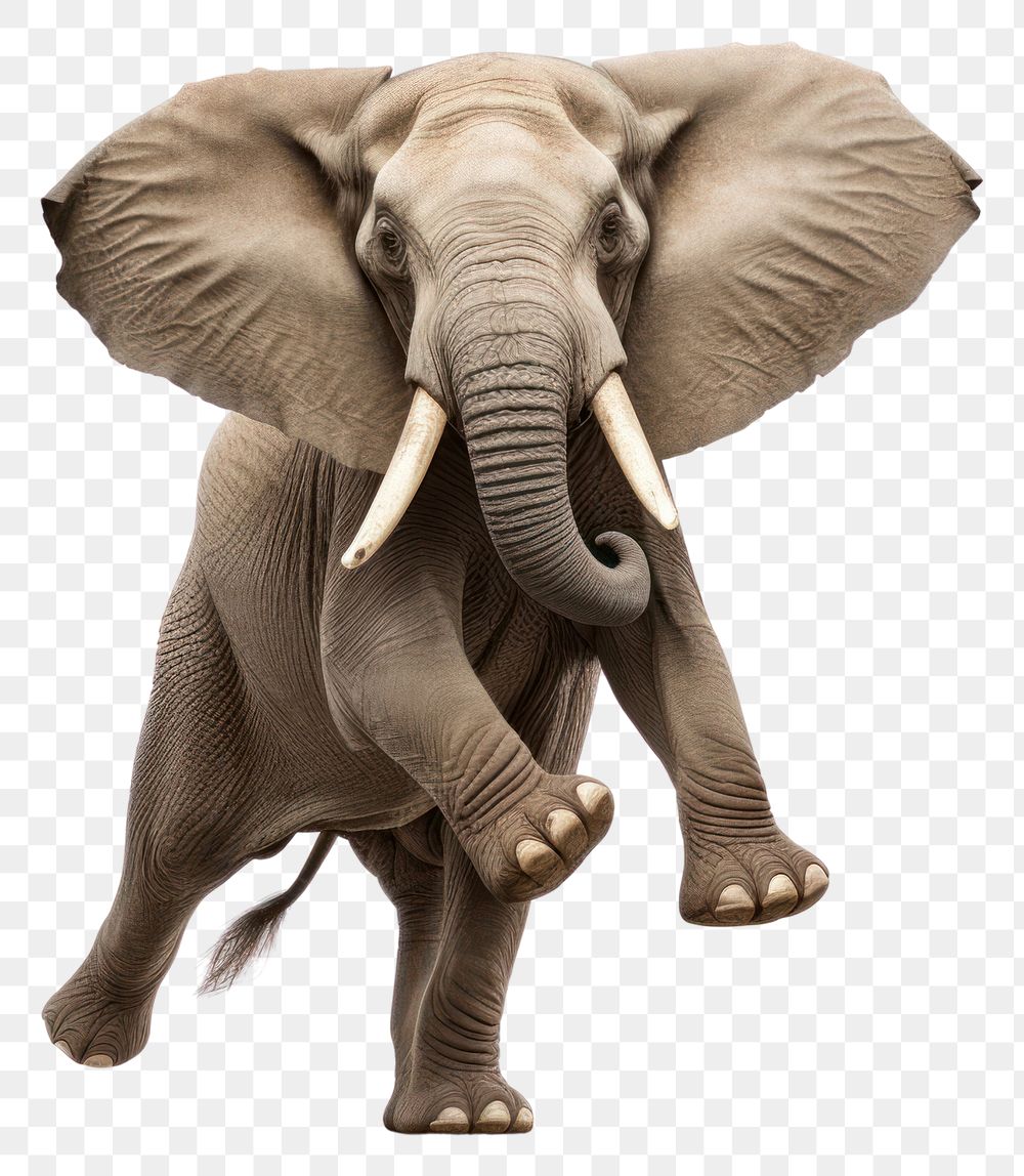 PNG Happy smiling elephant dancing wildlife animal mammal. AI generated Image by rawpixel.