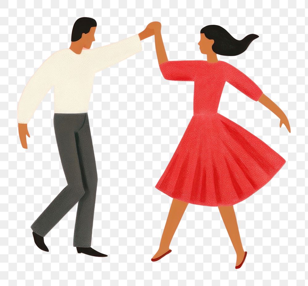 PNG Couple dancing adult togetherness affectionate. AI generated Image by rawpixel.