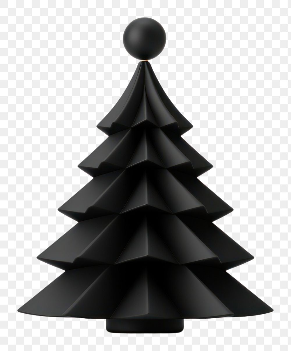 PNG  Christmas tree christmas black christmas tree. AI generated Image by rawpixel.