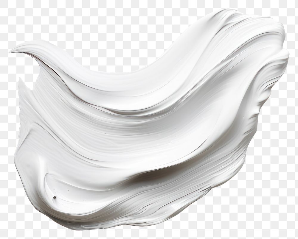 PNG  White paint brushstroke white background simplicity porcelain. AI generated Image by rawpixel.