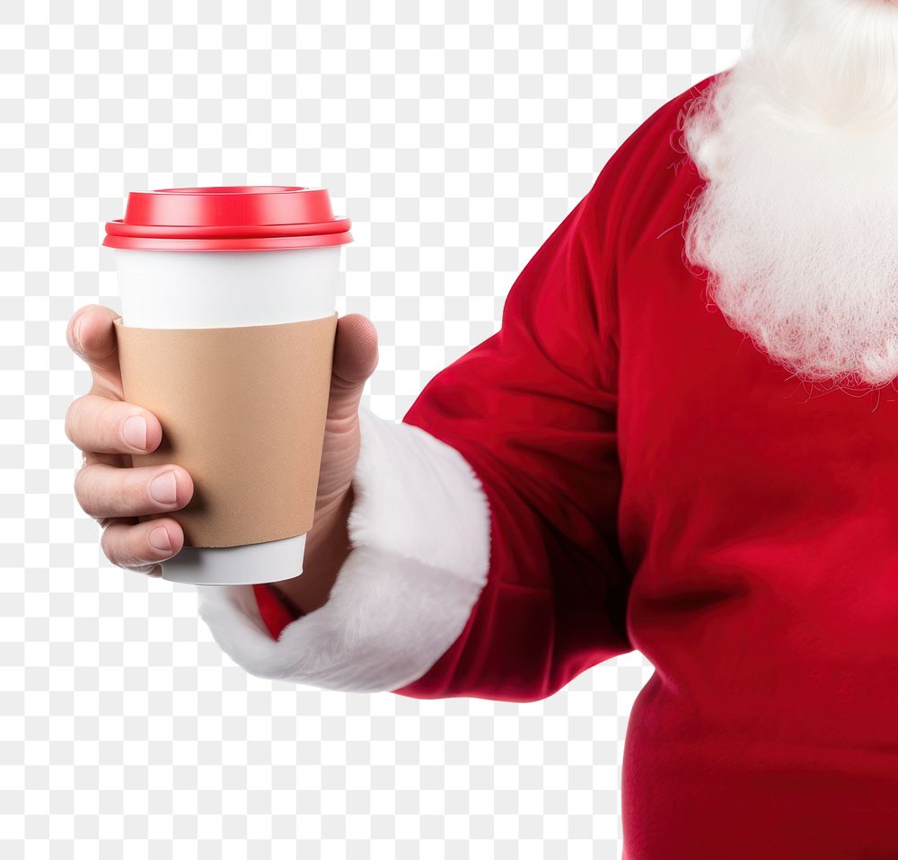 PNG Holding Christmas paper coffee cup christmas drink hand. AI generated Image by rawpixel.