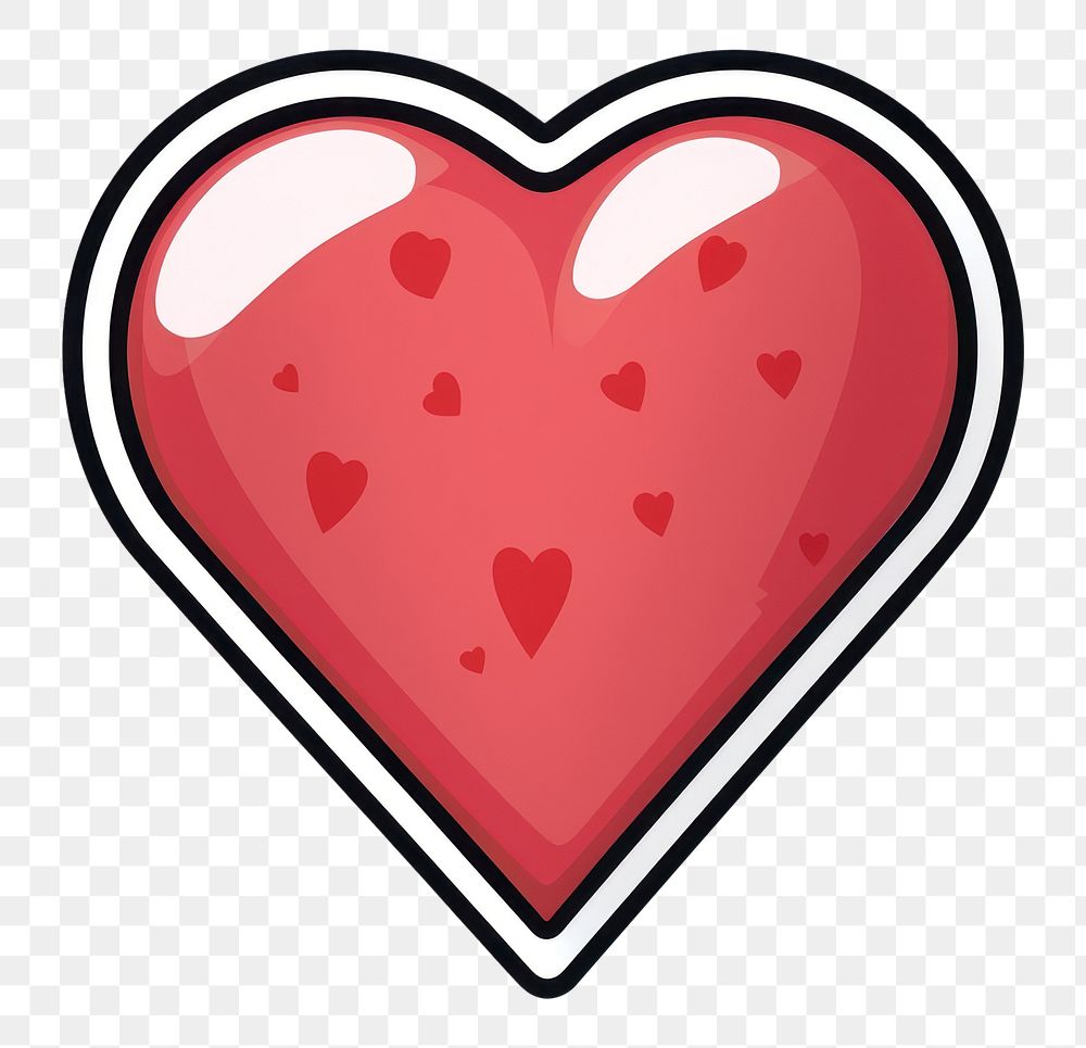 Heart cartoon circle symbol. AI generated Image by rawpixel.