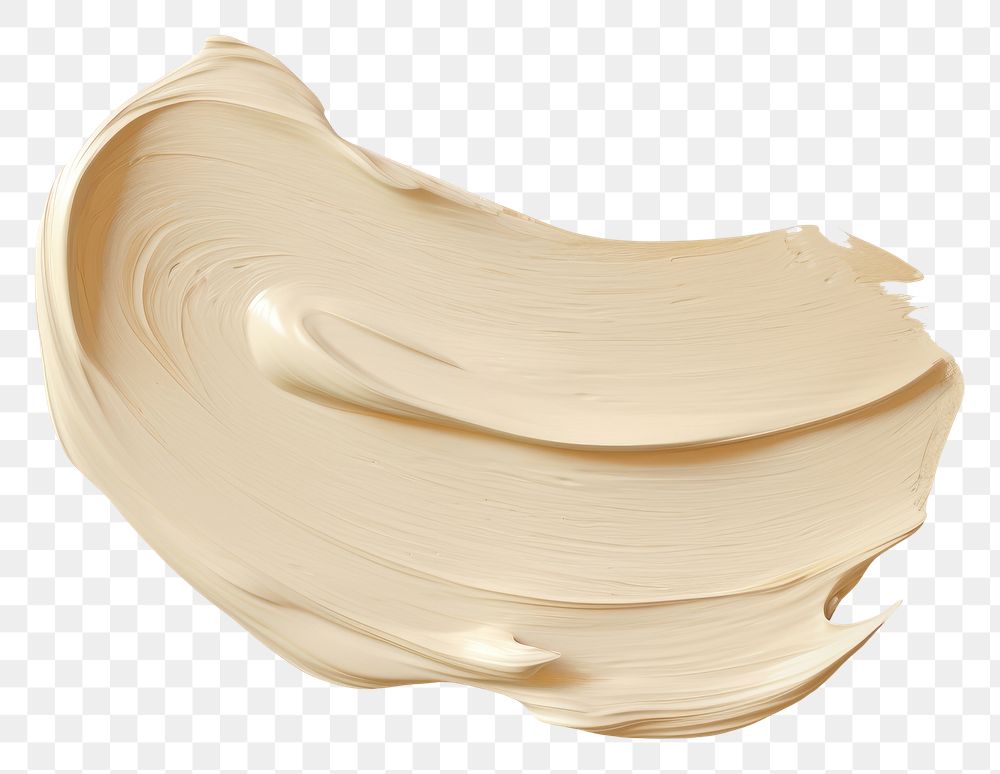 PNG  Flat pale Beige paint brushstroke cream white background abstract. AI generated Image by rawpixel.