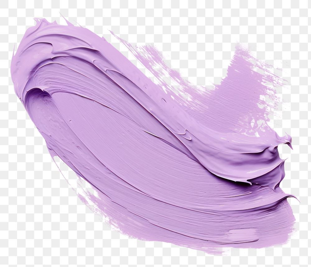 PNG  Flat pale purple paint brushstroke drawing sketch white background