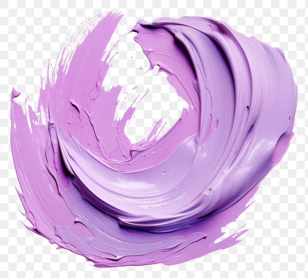 PNG  Flat pale purple paint brushstroke white background vegetable lavender. AI generated Image by rawpixel.