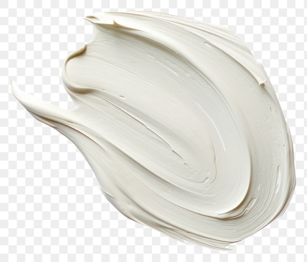 PNG  Flat pale white paint brushstroke white background porcelain pottery. AI generated Image by rawpixel.