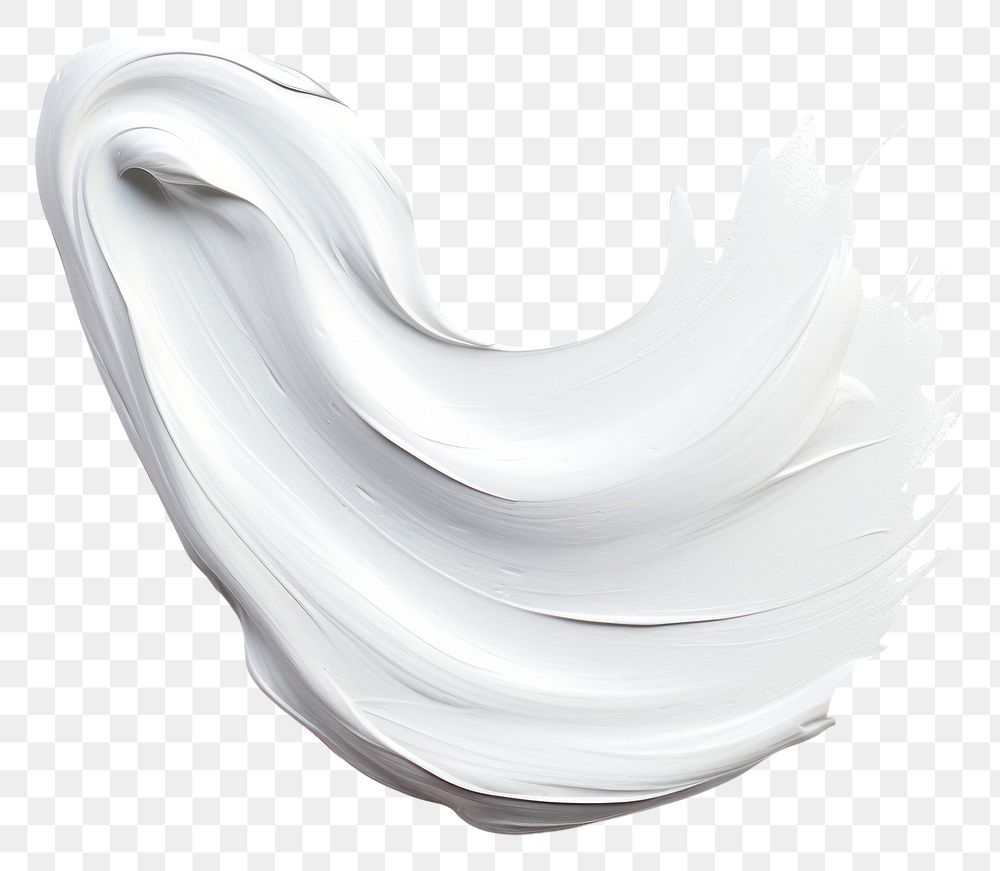 PNG  Flat pale white paint brushstroke white background lightweight porcelain. AI generated Image by rawpixel.