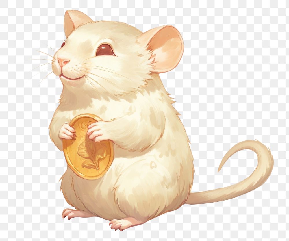 PNG Ivory rat animal rodent mammal. AI generated Image by rawpixel.