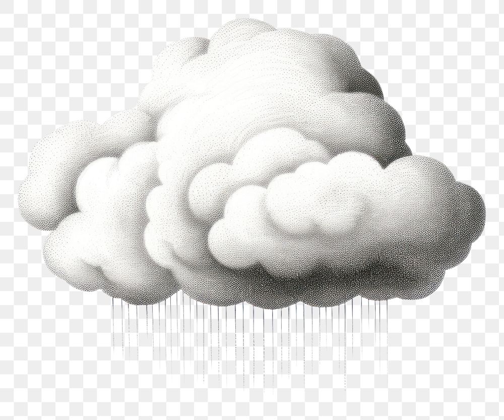 PNG  Cloud drawing sketch white. AI generated Image by rawpixel.