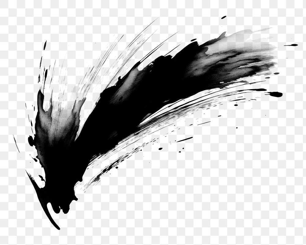 PNG  Stroke marker pen brush stroke white white background splattered. AI generated Image by rawpixel.