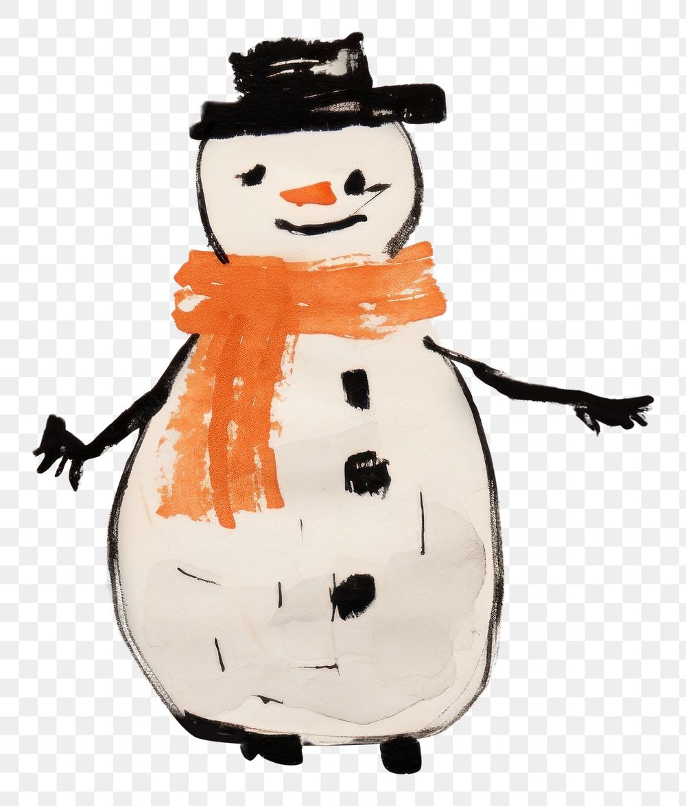 PNG Cute snowman winter face anthropomorphic. AI generated Image by rawpixel.