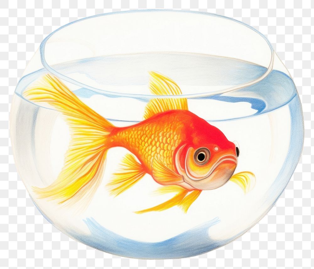 PNG Goldfish animal transparent wildlife. AI generated Image by rawpixel.