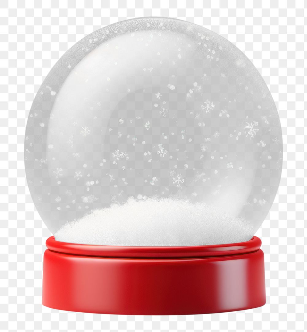 PNG Empty snow globe transparent red celebration. AI generated Image by rawpixel.