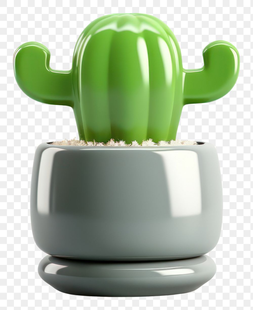 PNG  Cactus plant white background technology. AI generated Image by rawpixel.