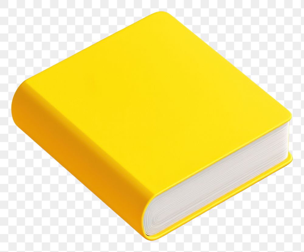 PNG Book yellow publication simplicity. AI generated Image by rawpixel.