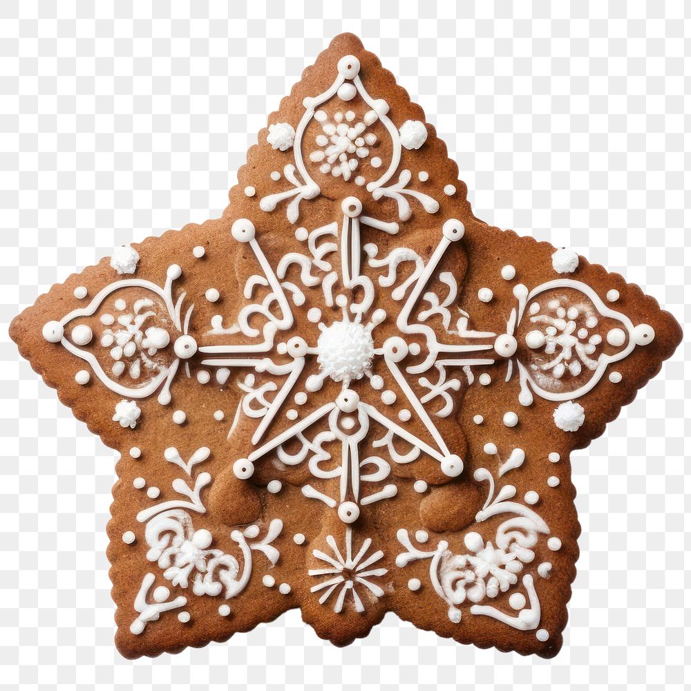 PNG Gingerbread dessert cookie food. AI generated Image by rawpixel.