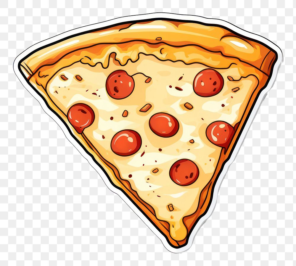 PNG Illustration sticker pizza food pepperoni. AI generated Image by rawpixel.