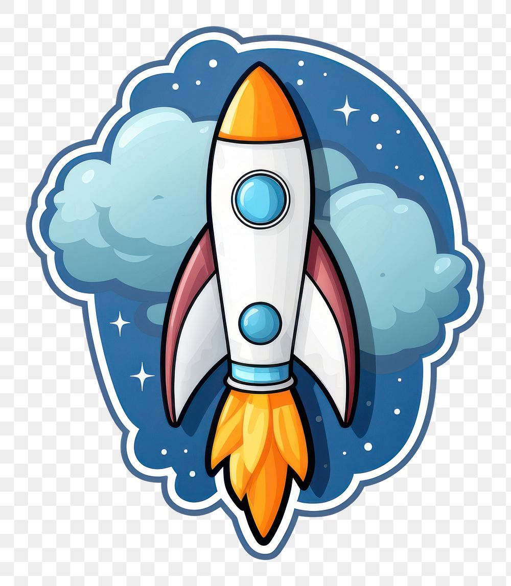 PNG Illustration sticker vehicle rocket transportation. AI generated Image by rawpixel.