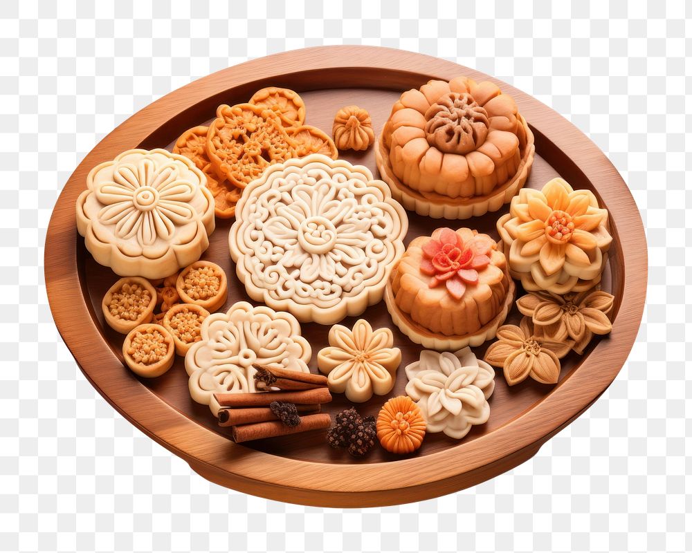 PNG Lunar New Year pastries dessert food meal. AI generated Image by rawpixel.