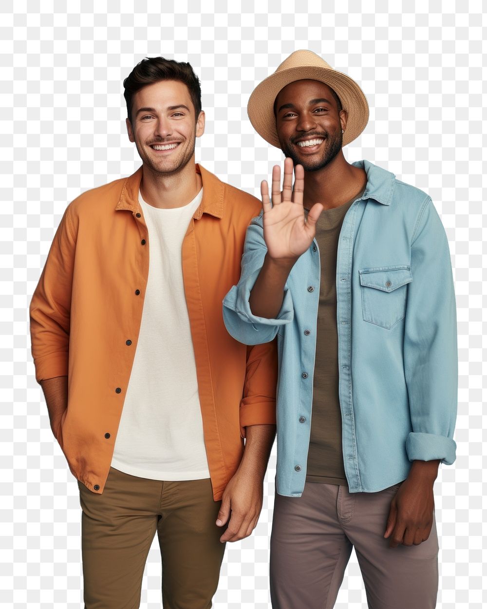 PNG Gay couple portrait jacket adult. AI generated Image by rawpixel.