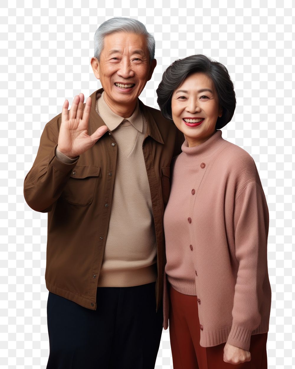 PNG Senior couple portrait people adult. AI generated Image by rawpixel.
