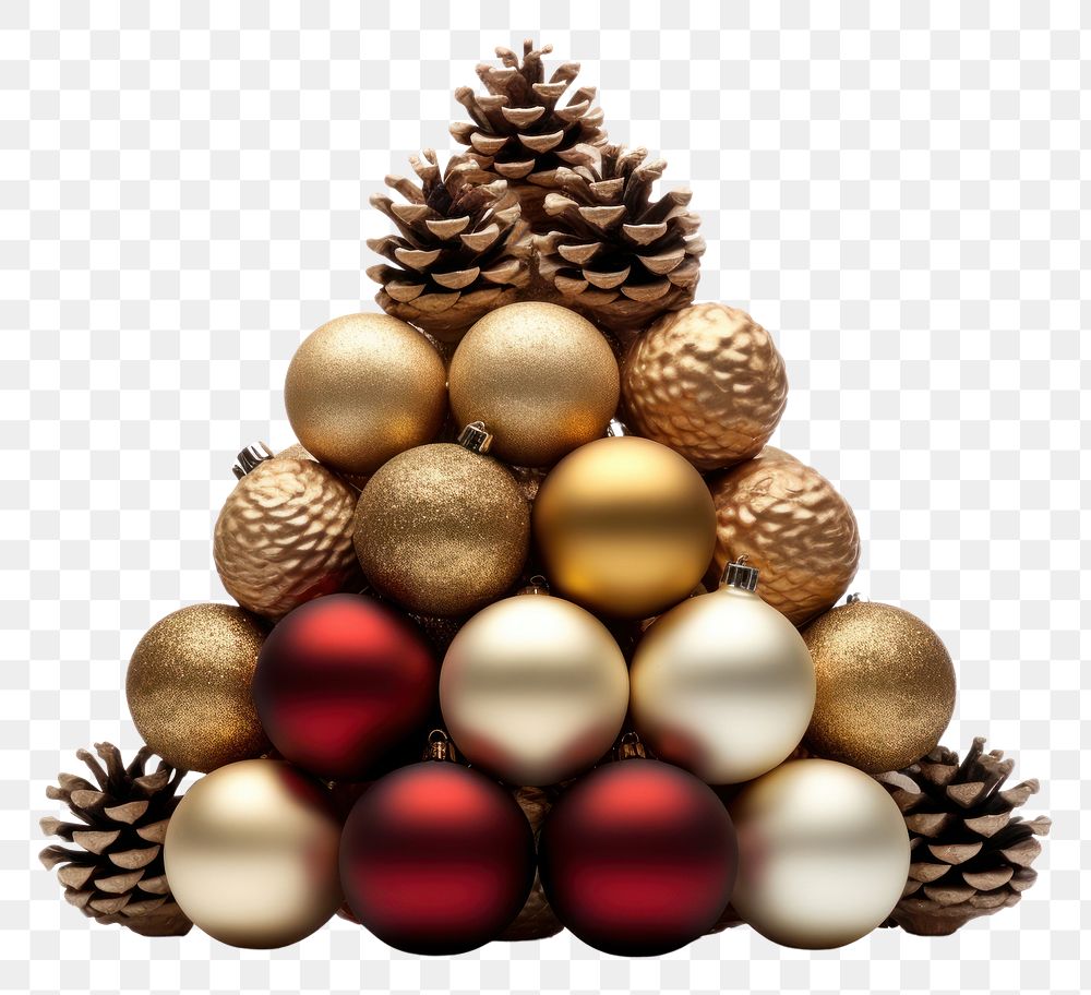 PNG  Christmas balls christmas tree celebration. AI generated Image by rawpixel.