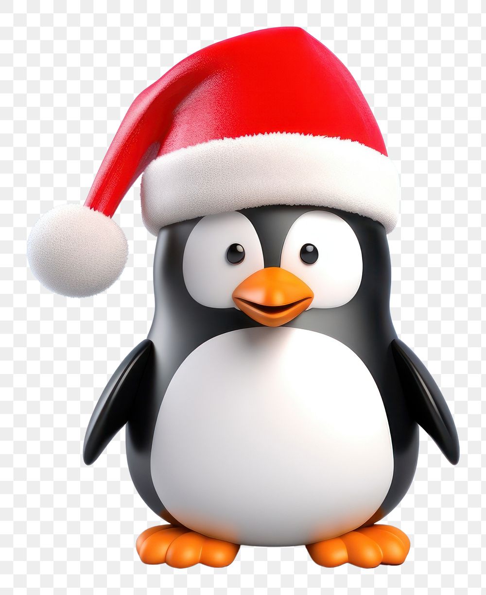 PNG Christmas hat penguin snowman cartoon. AI generated Image by rawpixel.