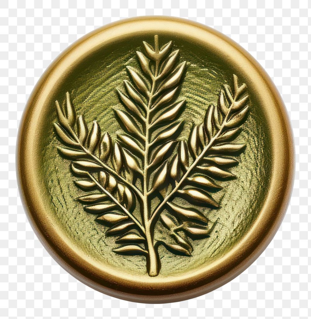PNG Fern leaf jewelry locket gold. AI generated Image by rawpixel.