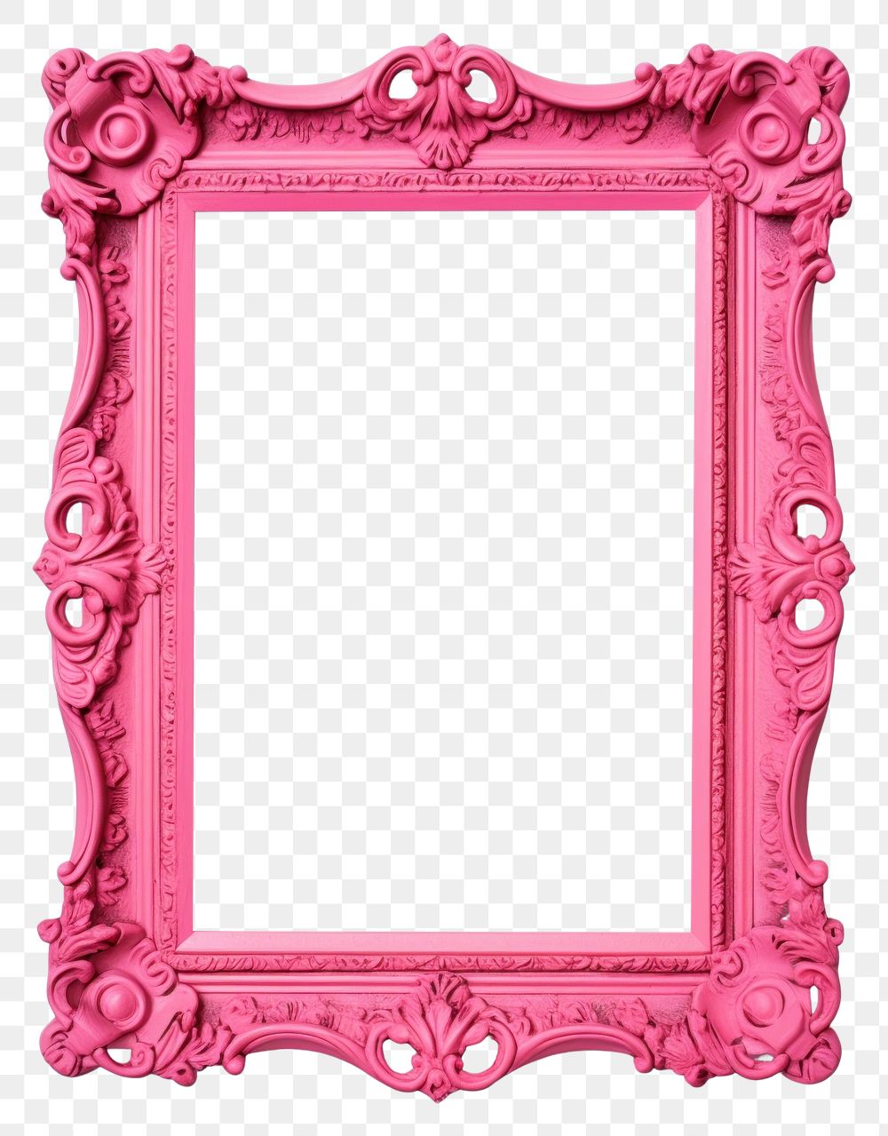 PNG  Colorful mirror frame white background