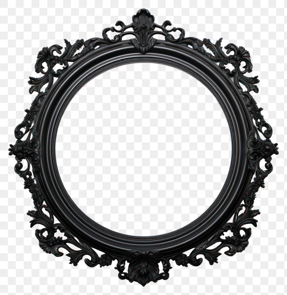 PNG  Circle black circle mirror photo