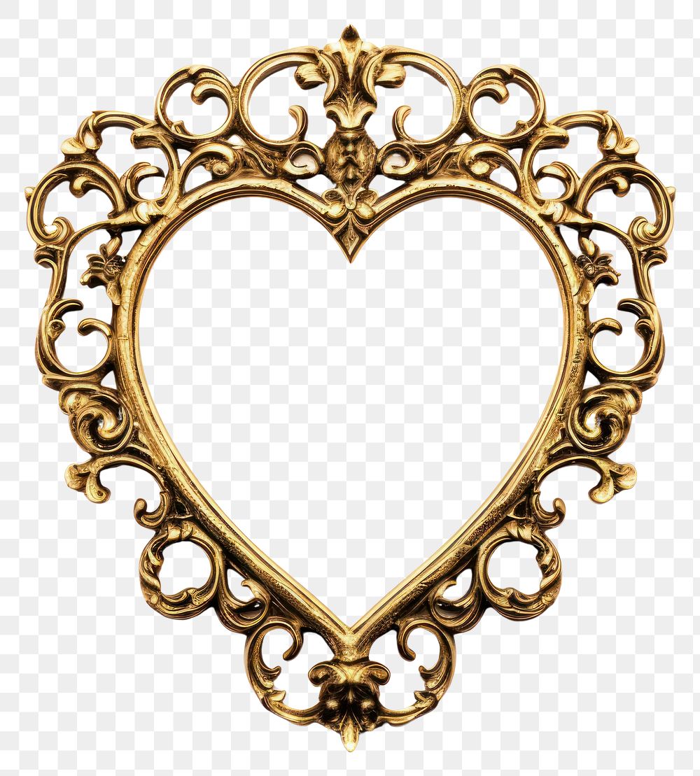 PNG  Heart design frame vintage jewelry pendant locket