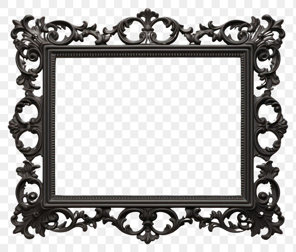 PNG  Square black backgrounds frame white background. AI generated Image by rawpixel.