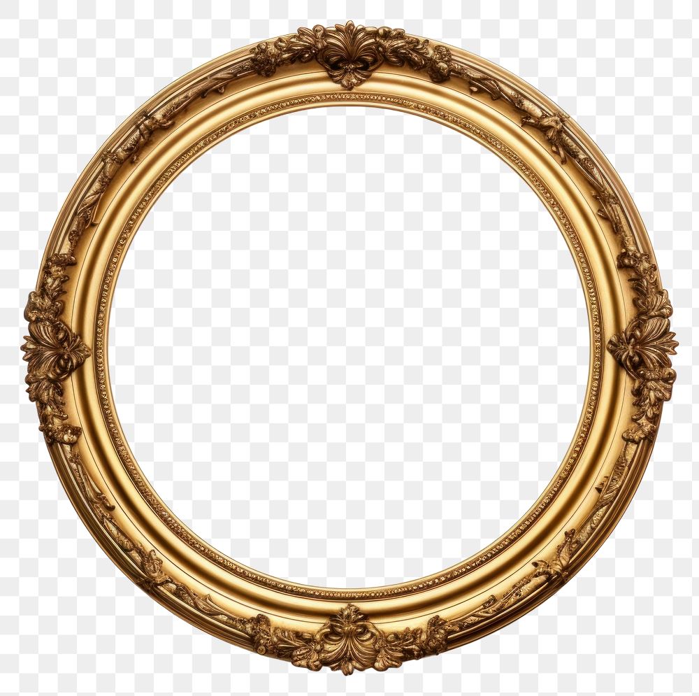 PNG  Gold Circle black jewelry circle frame. AI generated Image by rawpixel.