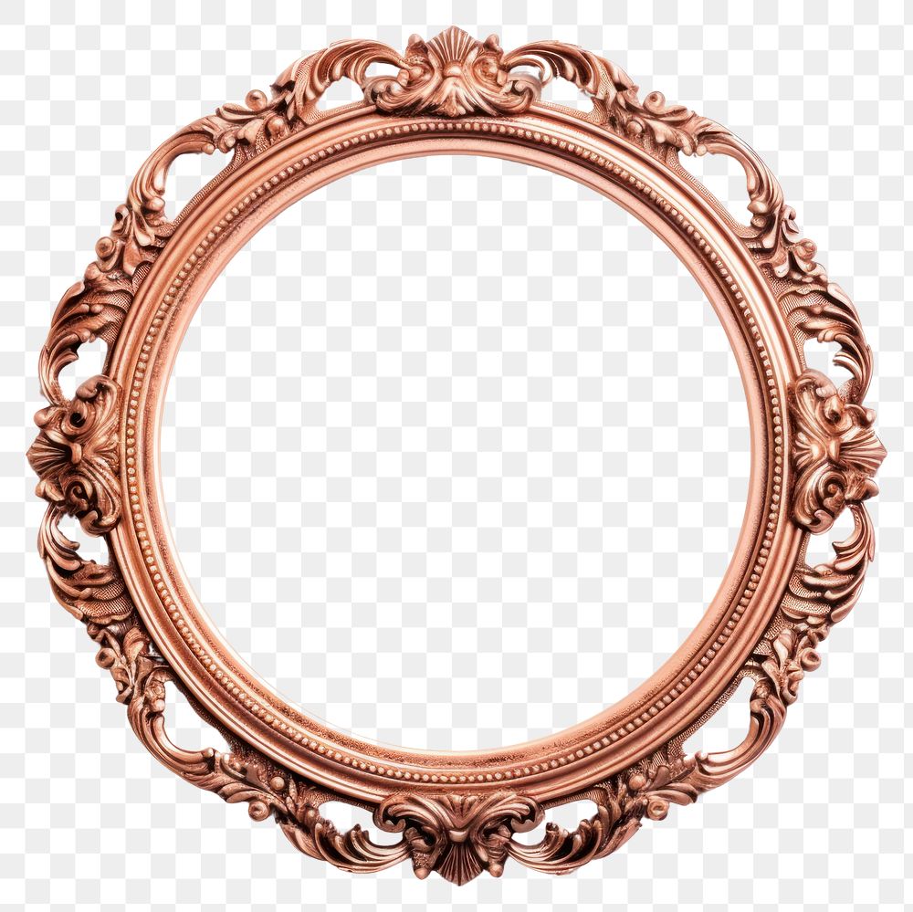 PNG  Rose gold Circle jewelry circle locket. AI generated Image by rawpixel.