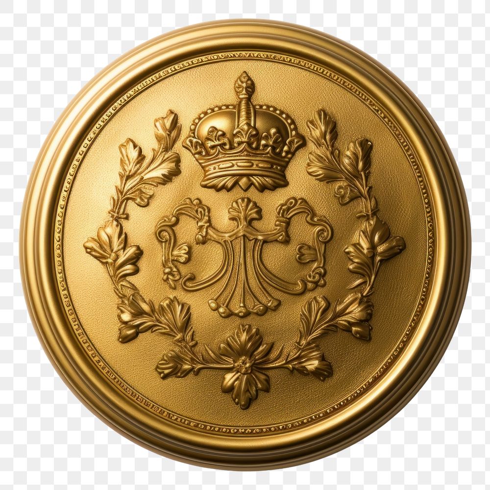 PNG Locket bronze crown gold. AI generated Image by rawpixel.
