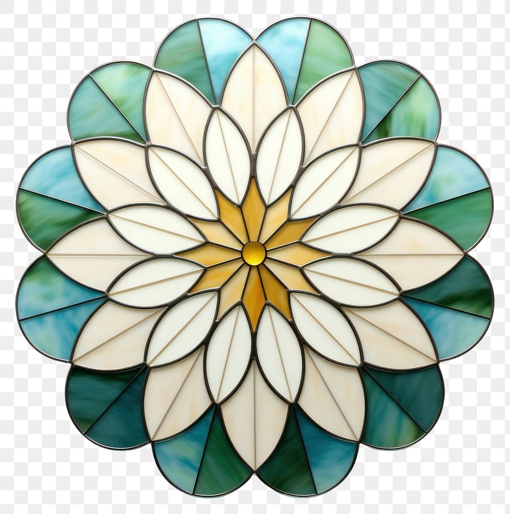 PNG  Glass daisy art shape white background