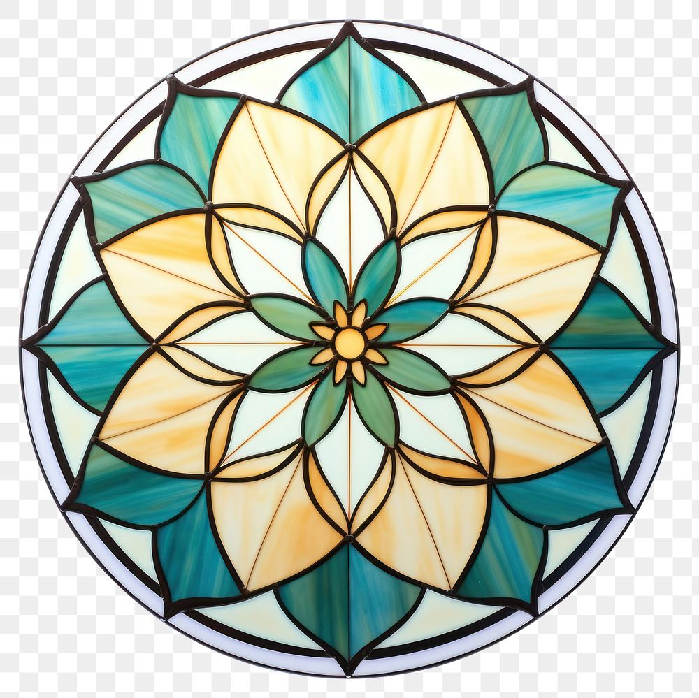 PNG  Glass Jasmine art shape stained glass. AI generated Image by rawpixel.