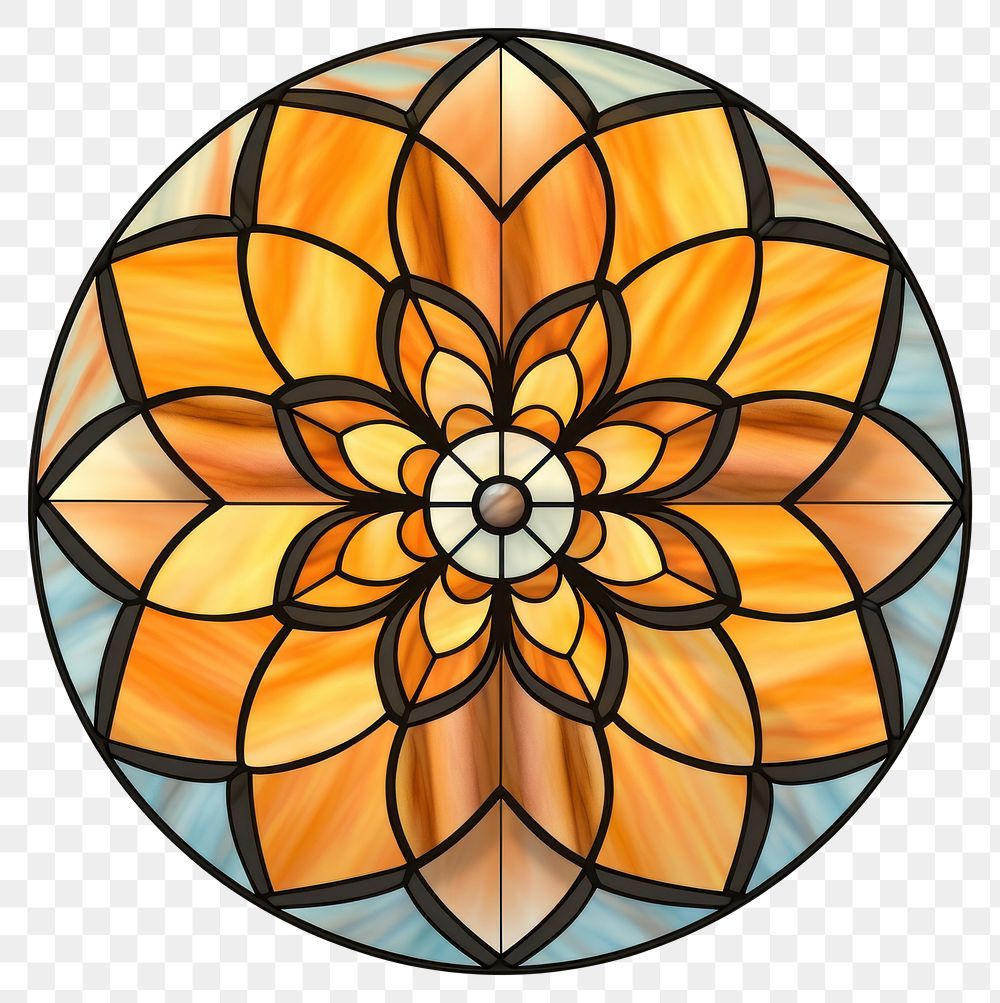 PNG  Glass Marigold flower shape art. AI generated Image by rawpixel.